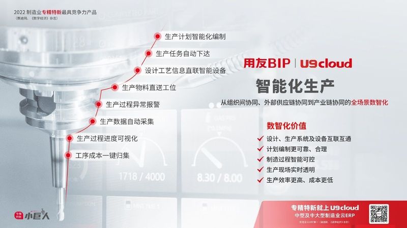 賦能“中國智造”，用友U9 cloud智能工廠建設(shè)